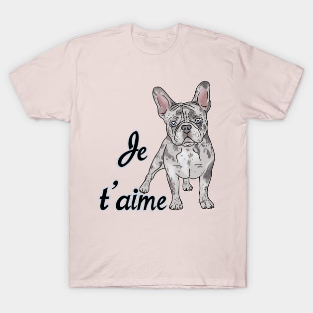 Je t'aime T-Shirt by FivePugs